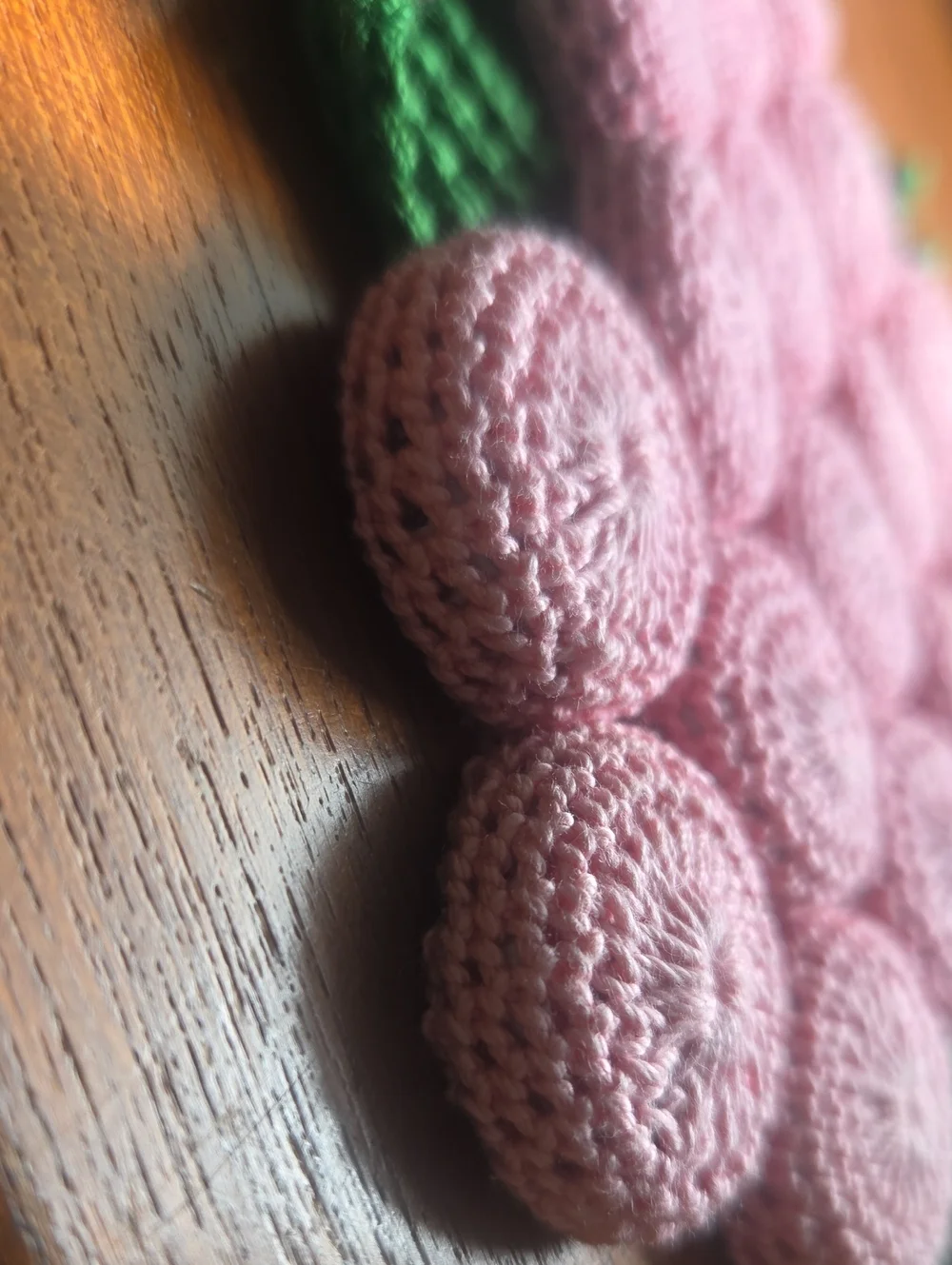 Vintage Pink Flower Cluster Hand Crocheted Bottle Cap Hot Pad Trivet